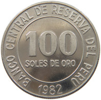 PERU 100 SOLES 1982  #MA 025181 - Perú