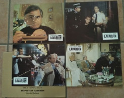 4 PHOTOS FILM INSPECTEUR LAVARDIN POIRET CHABROL 1986 TBE CINEMA POLICIER - Photos