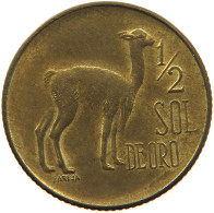 PERU 1/2 SOL 1972  #MA 067175 - Perú
