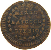 PAPAL STATES MEZZO BAIOCCO GUBBIO PIUS VI. 1775-1799 #MA 061737 - Vatican