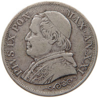 PAPAL STATES 20 BAIOCCHI 1866 R PIUS IX. 1846-1878. #MA 061765 - Vatican