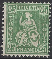 Suiza 0045 * Charnela. 1867 - Unused Stamps