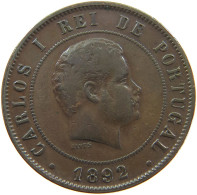 PORTUGAL 20 REIS 1892 CARLOS I. (1889-1908) #MA 101976 - Portugal