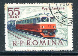 ROUMANIE- P.A Y&T N°185- Oblitéré (train) - Gebruikt