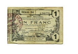 1 Franc Bon Régional  Aisne Ardennes Marne - Bonos