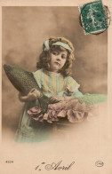 CPA 1 Euro- 1er Avril -(9) -Poisson Fillette - April Fool's Day