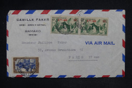 SOUDAN - Enveloppe Commerciale De Bamako Pour Paris, Affranchissement Soudan / Mauritanie  - L 148677 - Storia Postale