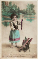 CPA 1 Euro- 1er Avril -(9) -Poisson Fillette Lac - April Fool's Day