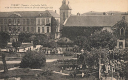 Guéret * Vue Sur Le Jardin Public Et Le Monument Aux Morts Le Jour De L'inauguration * Fête Cérémonie - Guéret