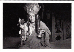 BHUTAN The Lay Buddhist Monk Of Laya 2003 Snowleopard / Wehrheim Picture Postcard BHOUTAN - Bután