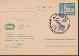 Dresden GA SSt. 2.9.79 Mit Privatem Zudruck Europacup Finale Fünfkampf Damen Heinz-Steyer.Stadion - Cartes Postales Privées - Oblitérées