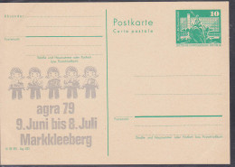 GA Mit Privatem Zudruck Agra 79 Markkleeberg, Abb. Fünf Kinder - Postales Privados - Nuevos