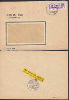 Vignette "Bei Schnee Und Galtteis ... " Merseburg ZKD-Brief  Altstempel 10.12.56 - Covers & Documents