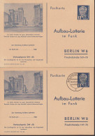 Waldheim 13.10.52, 12 Pf. Aufbau-Lotterie Ungebraucht Und Gestempelt FP 1 - Cartes Postales - Oblitérées