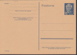 Wilhem Pieck 12 Pfg. GA Ungebraucht P50/03 - Private Postcards - Mint