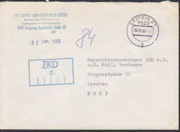 Leipzig,  R2 ZKD-St -B- 9.1.89  Abs. Geräte- Und Reglerwerk - Covers & Documents