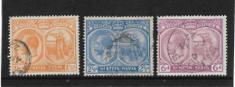 ST. KITTS - NEVIS 1920 - 1922 WATERMARK MULTIPLE CROWN CA 1½d, 2½d, 6d SG 26,28,30 FINE USED Cat £21.75 - San Cristóbal Y Nieves - Anguilla (...-1980)