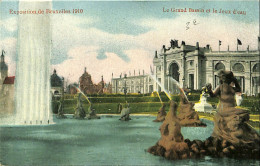 Belgique - Brussel - Bruxelles - Exposition Universelle De Bruxelles 1910 - Grand Bassin Et Le Jeux D'eau - Universal Exhibitions