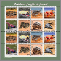 BURUNDI 2023 MNH Snakes Schlangen M/S II – IMPERFORATED – DHQ2346 - Serpenti