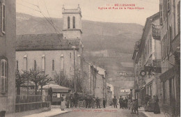 BELLEGARDE  Eglise Et Rue De La République - Bellegarde