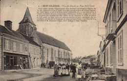 89 , Cpa SAINT VALERIEN , 4 , Place Du Marché Ou Place Saint Louis  (03594.MS3) - Saint Valerien