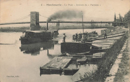 Montmerle * Le Pont * Arrivée Des Parisiens * Bateau Vapeur * Péniche Batellerie - Unclassified