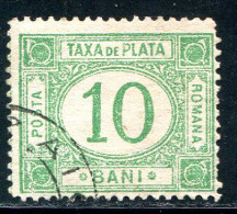 ROUMANIE- Taxe Y&T N°23- Oblitéré - Postage Due