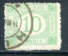 ROUMANIE- Taxe Y&T N°29- Oblitéré - Postage Due