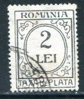 ROUMANIE- Taxe Y&T N°64- Oblitéré - Postage Due