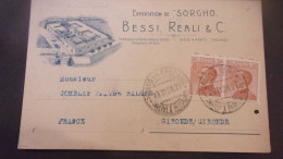 ITALIE PRATO TOSCANO BESSI REALI EXPORTATION DE SORGHO 1924 - Sin Clasificación