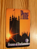 Prepaid Phonecard United Kingdom, International Phonecard - London, Parliament - Emissions Entreprises