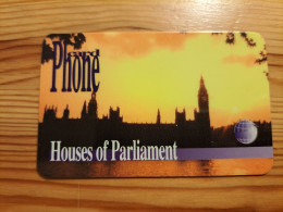 Prepaid Phonecard United Kingdom, International Phonecard - London, Parliament - Emissions Entreprises