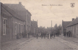 HOOGSTRATEN - MEERLE 1919 KERKSTRAAT WEST MET VEEL MENSEN PAARD KAR - MOOIE ANIMATIE - UITG. DE KORT - Hoogstraten