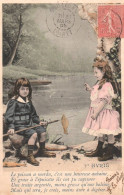 CPA 1 Euro- 1er Avril -(9) -Poisson Enfants Peche - Erster April