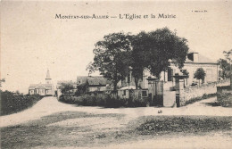 Monétay Sur Allier * Route , L'église Et La Mairie - Sonstige & Ohne Zuordnung