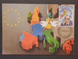 GRÈGE GREECE YT 1778 (10e ANNIV. ADHÉSION DE LA GRÈGE À LA CEE ) /  CARTE MAXIMUM / 1991 - Cartes-maximum (CM)