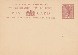 PS156 - OLD NEW POSTAL STATIONERY TURKS ISLANDS ½ PENNY - British Indian Ocean Territory (BIOT)