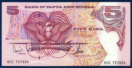 PAPUA NEW GUINEA 5 KINA P-13d SIGNATURES: Kamit + Tarata 1992 - 2000 UNC - Papoea-Nieuw-Guinea