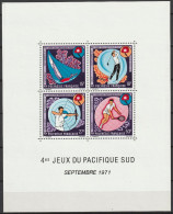 Polynésie 4è Jeux Du Pacifique Sud Septembre 1971 Bloc Feuillet N°2 **neuf - Blocks & Sheetlets