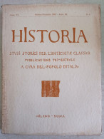 Historia Studi Storici Per L'antichità Classica A Cura Del Popolo D'Italia 1932 Origini Di Ferrara Volterra Populonia - Geschiedenis, Biografie, Filosofie