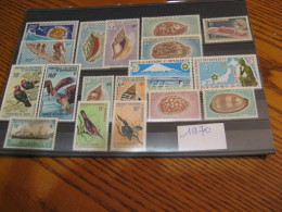 NOUVELLE CALEDONIE ANNEE COMPLETE 1970 NEUVE** LUXE - MNH - COTE 220,10 EUROS - Neufs