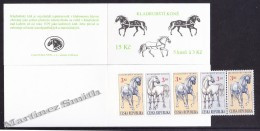 Czech Republic - Tcheque 1996 Yvert C120 Fauna, Kladruby Horse - Booklet -  MNH - Nuovi