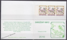 Czech Republic - Tcheque 1995 Yvert C73 Protection Of Nature, Fauna, Insects - Booklet - MNH - Nuovi