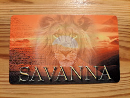 Prepaid Phonecard Belgium, Savanna - Lion - [2] Prepaid & Refill Cards