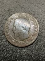 5 CENTIMES NAPOLEON III TETE NUE 1856 D LYON FRANCE - 5 Centimes