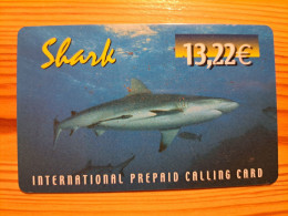 Prepaid Phonecard Spain, International Prepaid Calling Card - Shark - Otros & Sin Clasificación