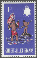 Gilbert And Ellis Islands. 1968 Decimal Currency. 1c MH. SG 135 - Gilbert & Ellice Islands (...-1979)