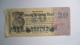 Duitsland - Weimarrepubliek 1923, 20 Miljoen Mark, Used - 2 Mio. Mark