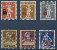 Suiza 0179/184 * Charnela. 1919 - Unused Stamps