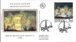 SUEDE N° S/L. DU 18.3.94 DE PARIS 1° JOUR  - Storia Postale